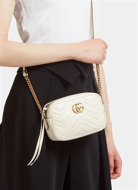 gucci marmont super mini bag white|gucci marmont small price.